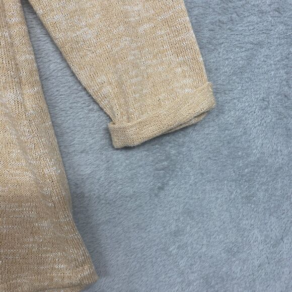 Chicos Sweater Womens Small Beige Pullover V Neck Lightweight Polyester Cotton - Picture 3 of 8